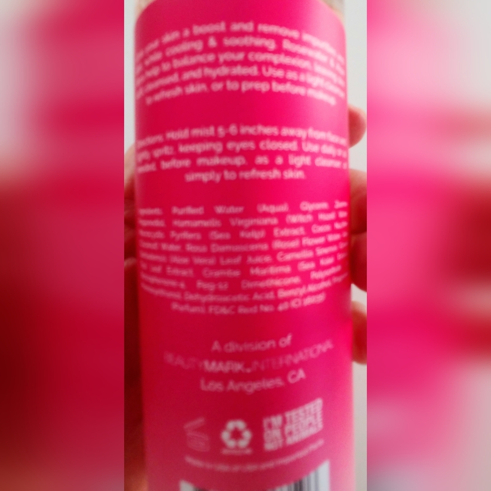 Boost Face Mist With Rosewater Aloe Toner.  8 FL Oz. - Picture 2 of 5
